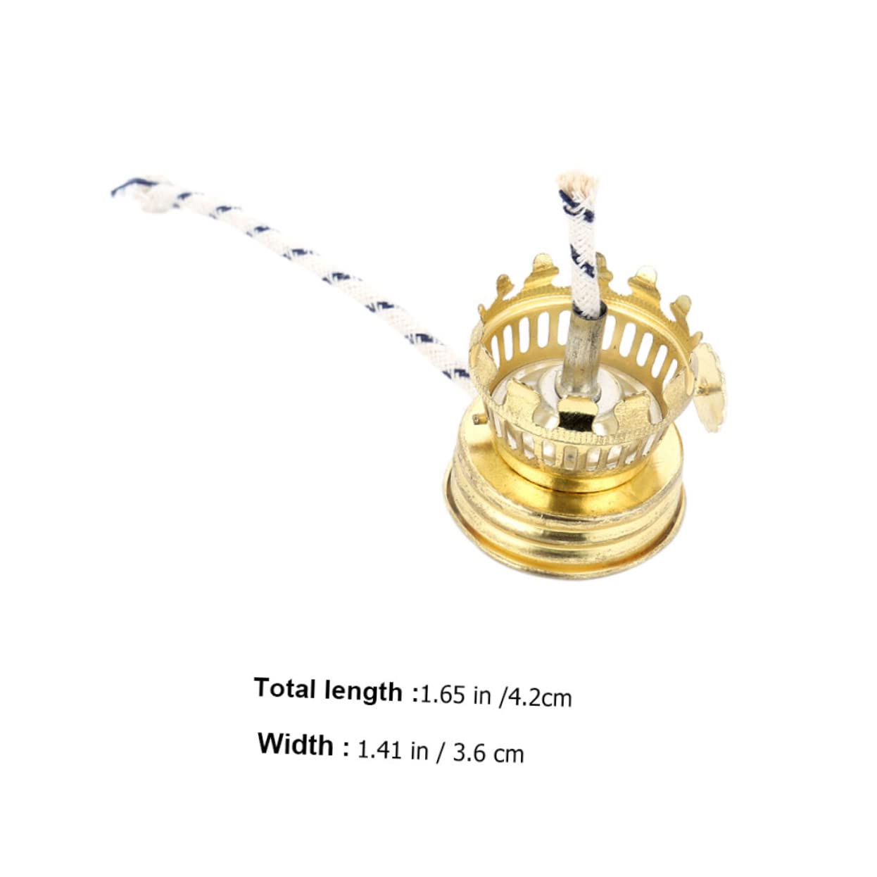 STOBAZA 3 Sets Oil Lamp Wick Burner Kerosene Lamp Replacement Wick Holder for Mini