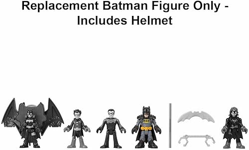 Miniatura 3 de Pieza de repuesto para Imaginext Super-Friends Playset - HML03 ~ Figura de Batman Poseable de repuesto ~ Incluye casco