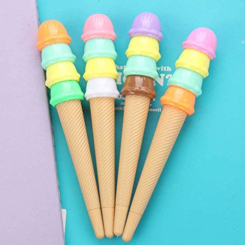 Bolígrafos de gel con diseño de helado, pack 6 unidades miniatura 5