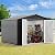 DWVO 10x8ft Metal Outdoor Storage Shed, Waterproof Tool Shed Heavy-Duty Storage Unit with Lockable Door and Vents, Ideal for Bicycles, Tools, Lawnmowers, Backyards, Patios, Lawns - Dark Gray
