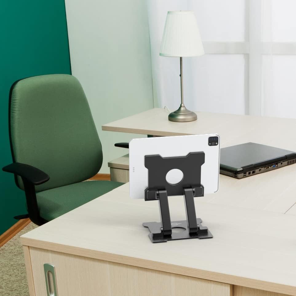 Miniatura 5 de KABCON Soporte para tableta, soporte ajustable de aluminio sólido para escritorio, monitor portátil, iPad Pro 9.7 10.5 Air Mini, Microsoft Surface
