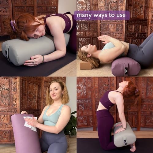 Image of Hugger Mugger Standard Yoga Bolster - Firm, Supportive, Handmade, Durable