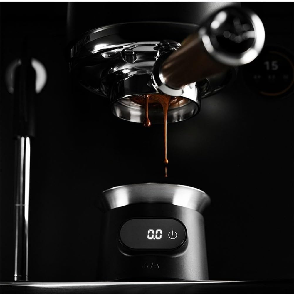 Digitaler Espresso Dosierbecher Mit Waage 0,1G Genauigkeit, Elektrische Kaffeewaage Aus Für Präzises Wiegen Und Abfüllen Von Kaffeepulver, Messbecher 100Ml Für Siebträger Und Espressomaschine