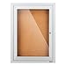 Norwood Commercial Furniture NOR-ATA-1000-SO Outdoor/Indoor Enclosed Cork, Bulletin Board with One Door, 18