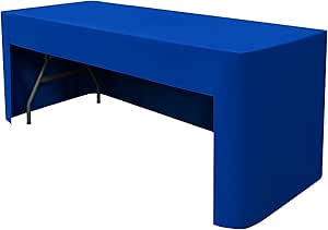 REWOMC 10 Pack Round Tablecloths - 90 Inch, Royal Blue Polyester Table Cover For Round Table - View #6