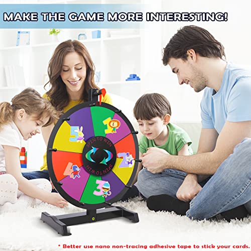 Ielyiesy 15 Inch Spinning Prize Wheel Tabletop Prize Wheel With 10 Slots Dry Erase Spinning Wheel For Trade Show Carnival Party Pub Fortune Game #TOP1
