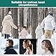 THATSRAD 4 Packungen Ohrwärmer Winter Ohrenschützer Ohren Herren Warm Ohne Bügel Erwachsene Earbands Winter Schwarz Warme Ohren Ohrenwärmer Einstellbare Größe Ohrwärmer für Männer Damen Herren