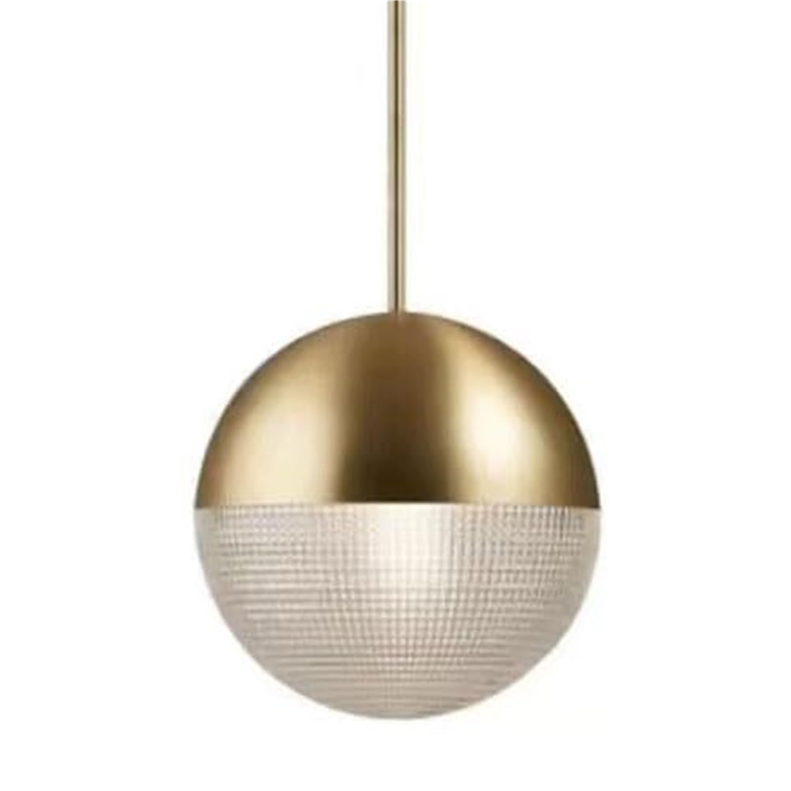HUAYUSEDF Nordic Industrial Round Metal Glass Pendant Lamp Chandelier Hanging Lighting Ceiling Fixture E27 Single Head Personalized for Kitchen Cafe Corridor