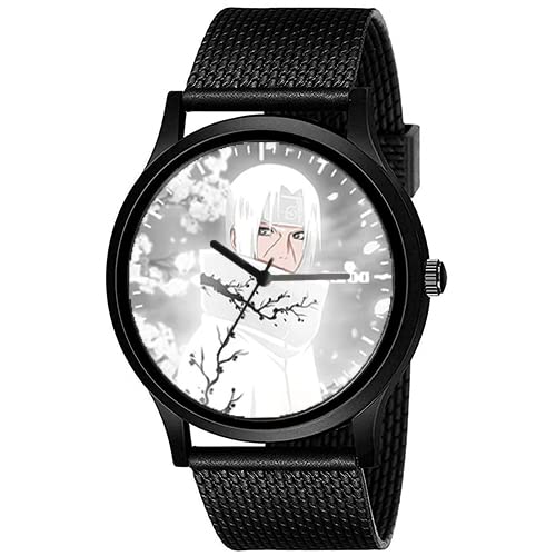 AROA Watch New Watch for Itachi Uchiha White Dress and Snow Model : 474 Men Black Metal Type Rubber Analog Watch White Dial for Men Stylish Watch for Boys (B0C43DW36D) Amazon Price History, Amazon Price Tracker