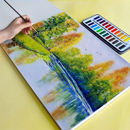 MARKQ Watercolor Paper Pad, A4 Sketchbook for Watercolour Painting Art Drawing Sketching Mixed Media, 300 gsm, 20 Sheets