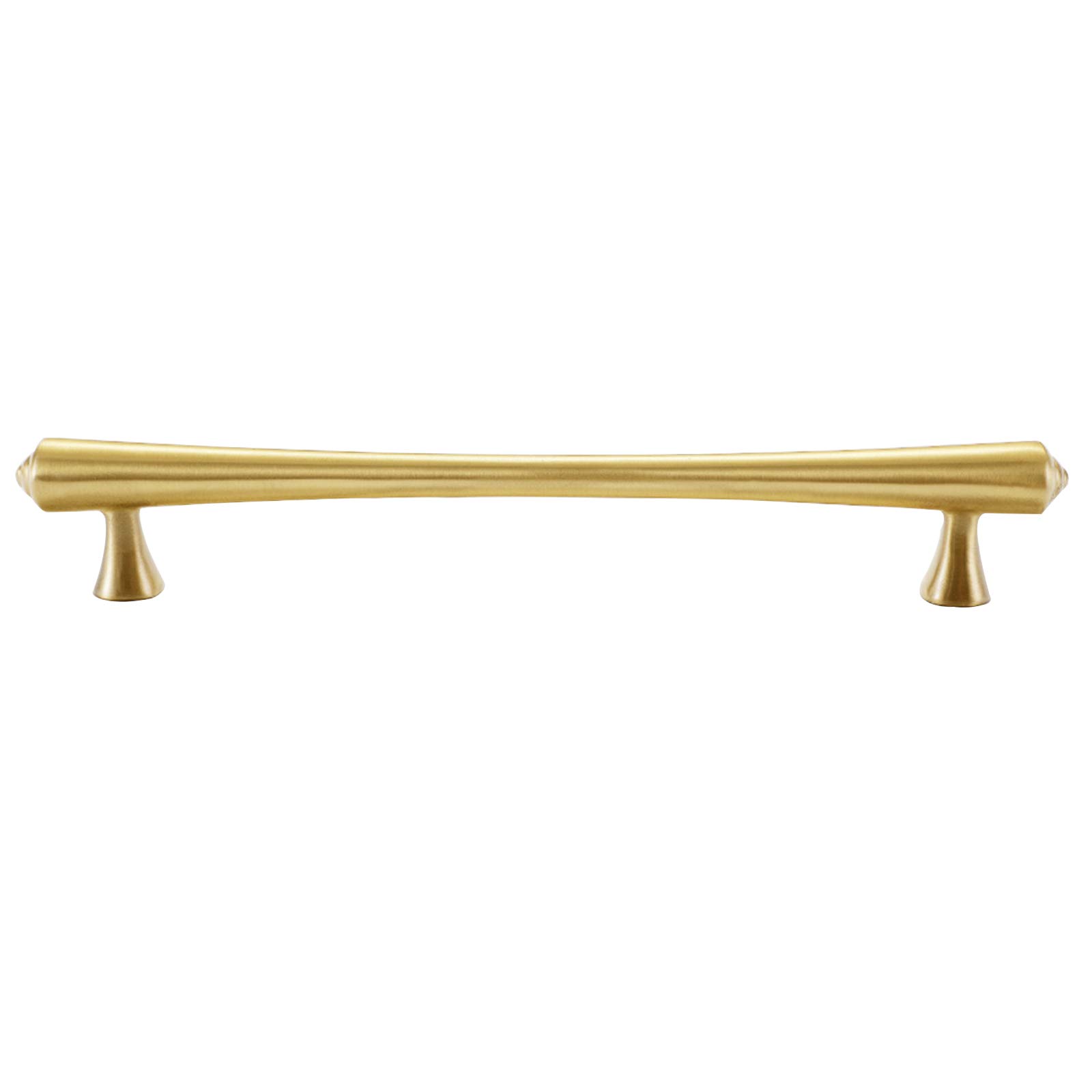 VOPLIVAT Kitchen Cupboard Handles, Solid Copper Bow Cabinet Knob Drawer Pull Multiple Sizes Single Hole 64-192mm(Hole Distance: 192mm)