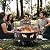 NATURAL EXPRESSIONS 32 Inch Large Fire Pit with 2 Grills, Outdoor Wood Burning Fire Pit with Cooking Grate, Lid, Poker and Round Waterproof Cover for Patio, Ourside, Bonfires, Picnic, Party.
