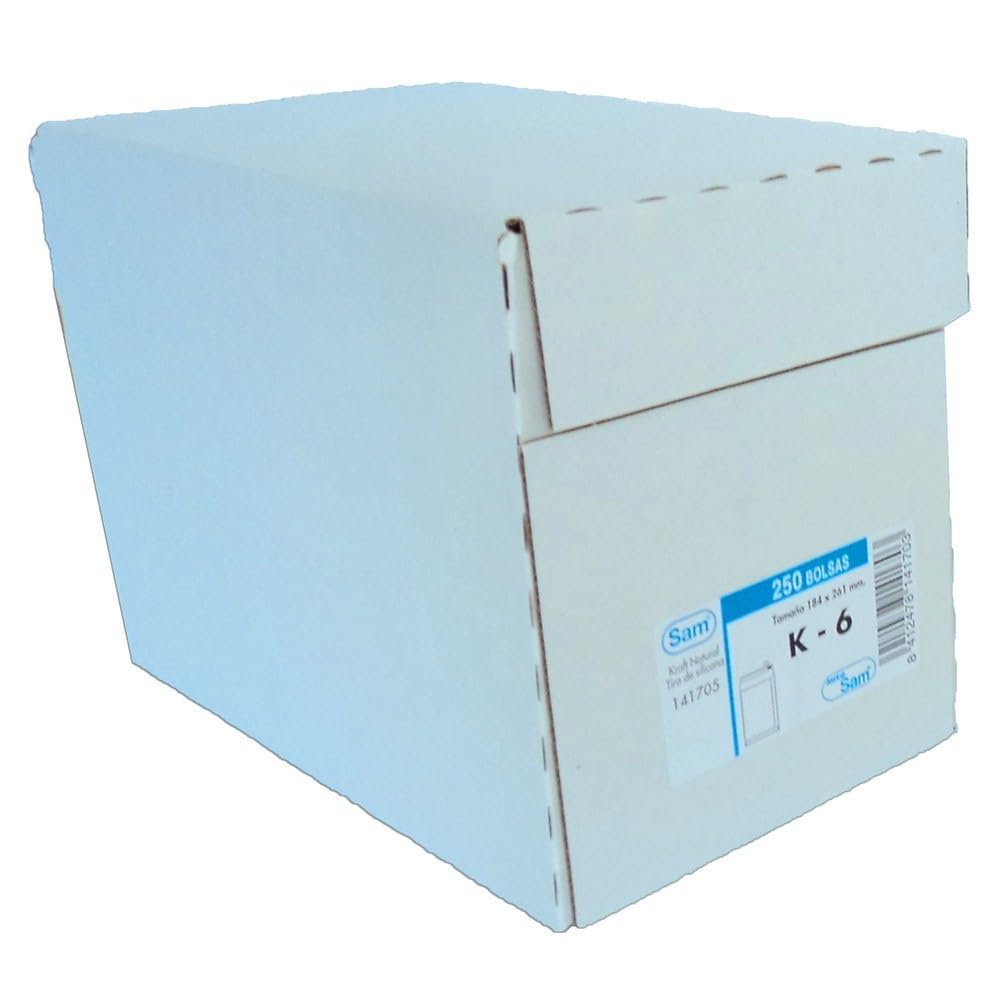 SOBRE KRAFT BOLSA K6 4º PROL 184X261 AUT C/250