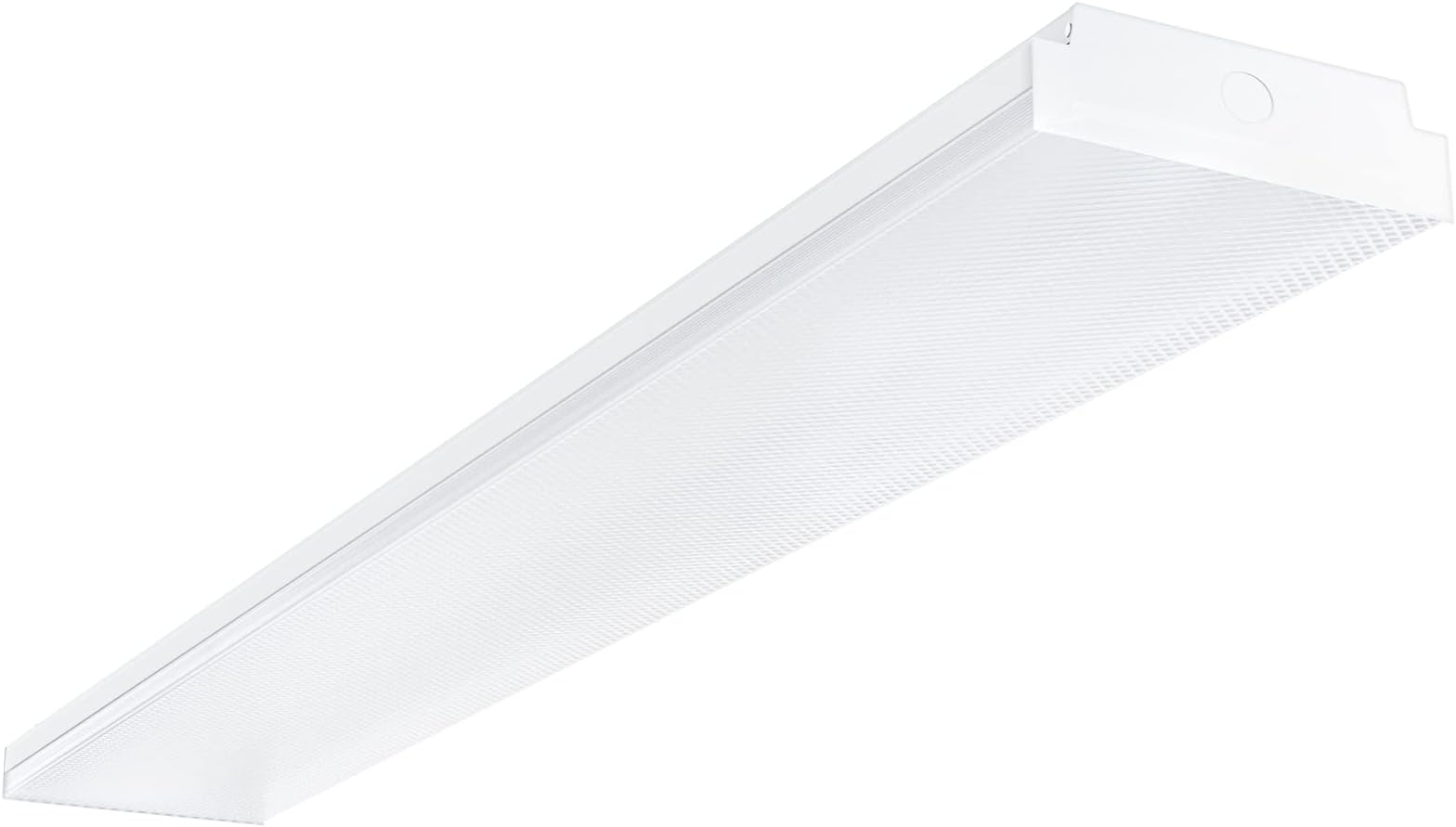 4FT LED Wraparound Light 40W LED Garage Shop Lights, 40W 4400LM, 4000K, 4 Foot Wrap Around Fixture, 48 Inch Linear Strip Flush Mount Office Ceiling Lighting, 128W Fluorescent Tube Replacement