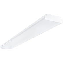 ANTLUX 4FT LED Wraparound Light 40W LED Garage Shop Lights, 40W 4400LM, 5000K, 4 Foot Wrap Around Fixture, 48 Inch Linear Strip Flush Mount Office Ceiling Lighting, 128W Fluorescent Tube Replacement