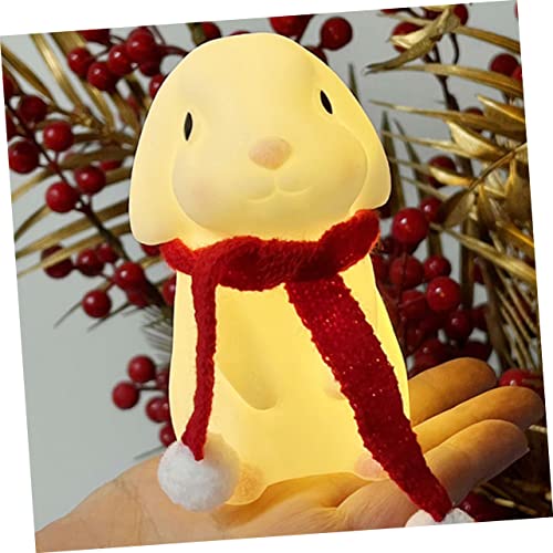 BESPORTBLE 2pcs Lámpara de Noche Conejo Luz Suave Blanca miniatura 4
