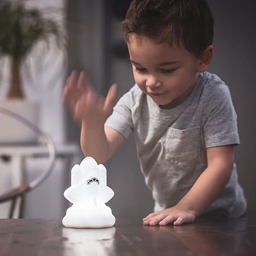Miniatura 7 de Lumipets Space Rocket - Luz nocturna para niños luz de silicona para guardería de bebés y niños luz nocturna blanda para habitación de niños luces