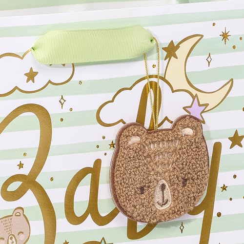 Image of Papyrus 8.5 inch Medium Gift Bag (Celestial Baby Bears) for Baby Showers and All Occasions (1 Bag)