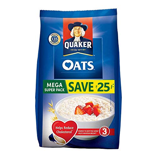 Image of Quaker Oats, 1.5kg Pack + Quaker Oats, 1kg Jar