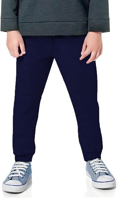 Baby Deluxe Calça de Moletom Infantil, Azul (Marinho), 4 Anos