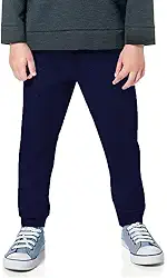 Calça Moletom Infantil Baby Deluxe Flanelada Azul Marinho - 1