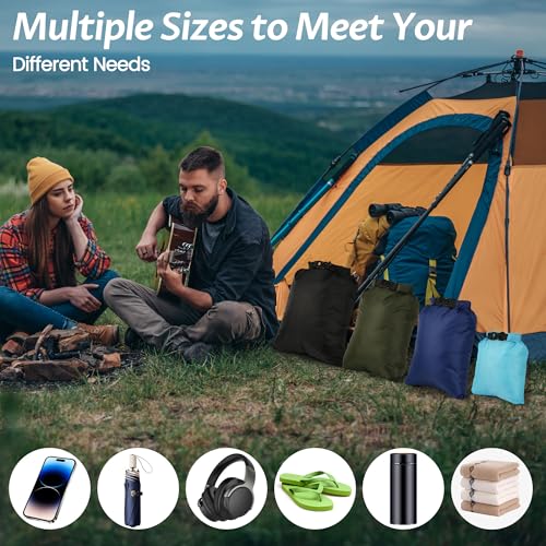 KUOGAS Dry Bag 6 Set wasserdichter Taschen – 1,5L 2,5L 3L 3,5L 5L 8L wasserdichte Beutel & Packsäcke | Perfekt für Outdoor, Wassersport & Camping | Ultraleicht & Robust