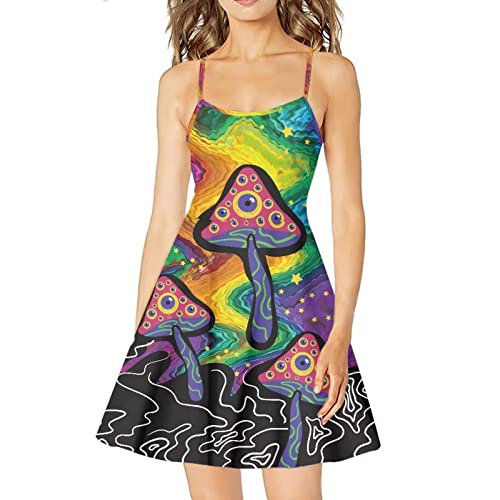 Image of Coloranimal Women's Summer Sleeveless Casual Swing Dresses with Loose Fit Beach Sundress