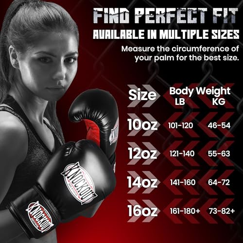 Guantes de boxeo unisex para entrenamiento de kickboxing y muay thai 7