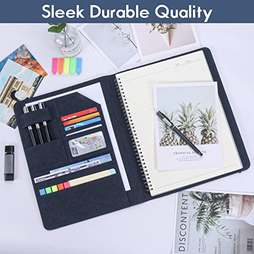 folio planner cover for rocketbook smart notebook waterproof portfolio organizer fits a4letter size 85x11 inch professional academic amp office use blue