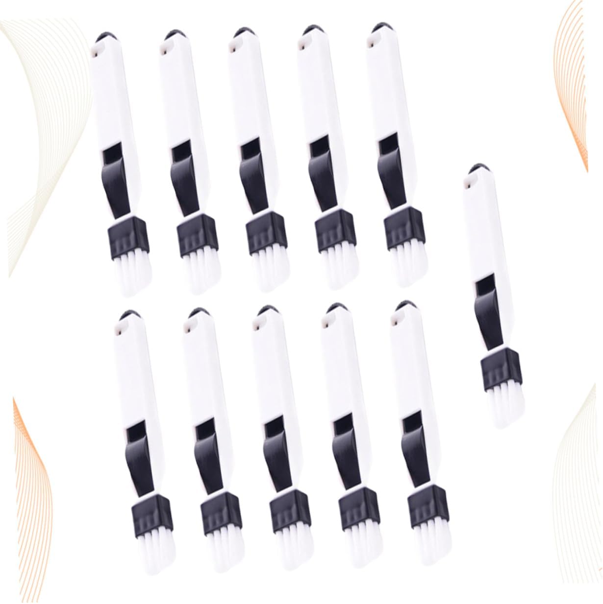BETOOKY 11pcs Keyboard Cleaning Brush and Dustpan Set, Compact Dark Window Door Track Brush with Detachable Handle for Electronics, Sill Slot, and Corner Crevice Cleaning