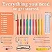 BeCraftee Crochet Hooks Kit - 31 Piece Set with 9 Ergonomic Hook Sizes, 6 Yarn Needles, Additional Knitting & Crochet Supplies and Carrying Case﻿