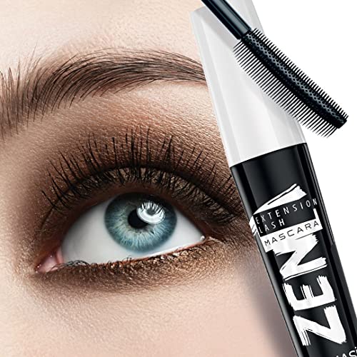 Farmasi Zen Extension Lash Mascara, Intense Length, No Flaking, No Smudging, No Clumping, Volumizes & Separates Lashes, Fuller Longer And Thicker Lashes, Blackest Black, 0.27 Fl. Oz / 8 Ml #TOP1