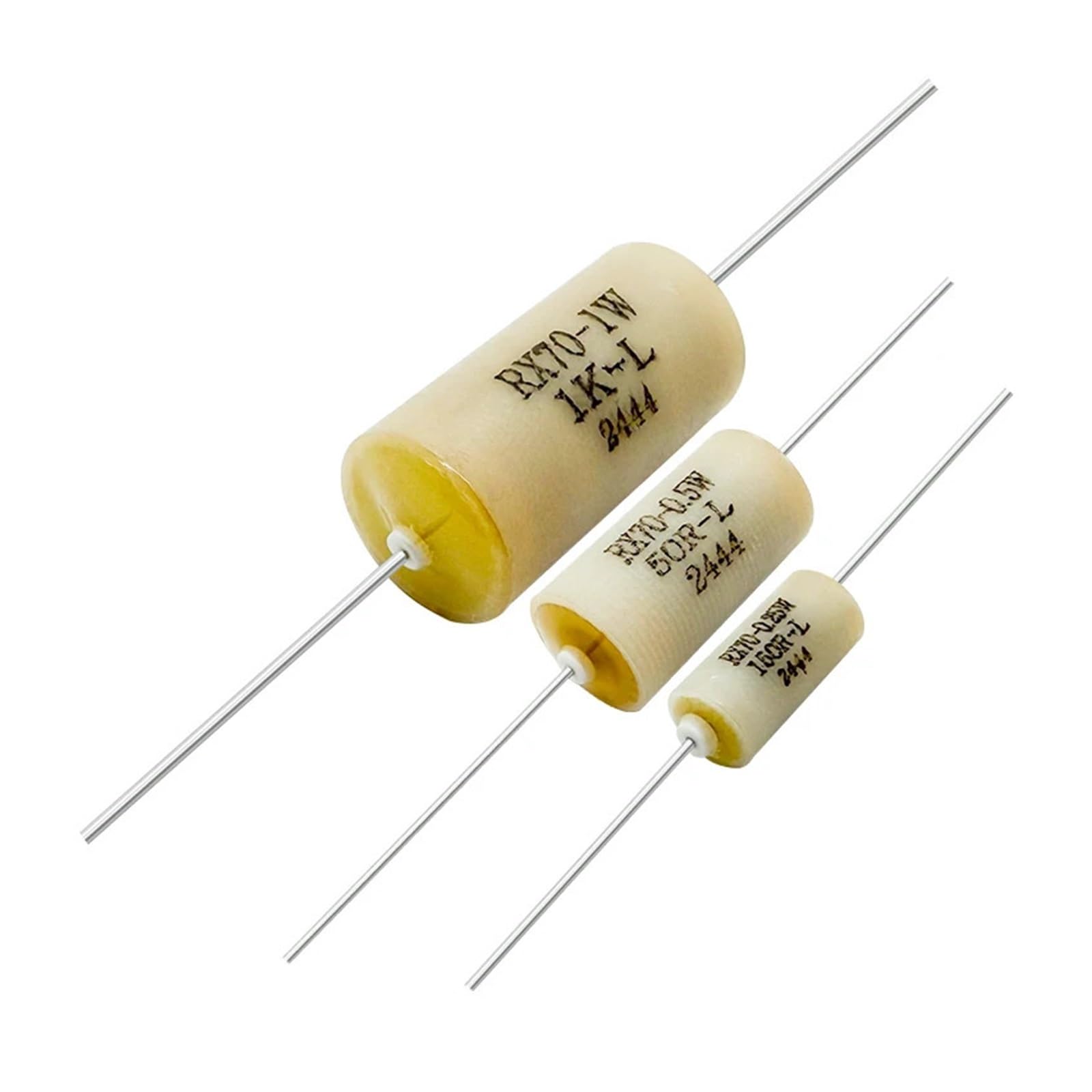 Rx70 High-Precision Sampling Winding Fixed Resistor 0.5W 2K Plug-In Low Temperature Drift Resistor