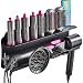 Wall Mount Holder for Dyson Airwrap Styler, for Dyson Supersonic Hair Dryer, Organizer Stand Storage Rack for Curling Iron Wand Barrels Brushes Diffuser Nozzles for Home Bedroom Bathroom