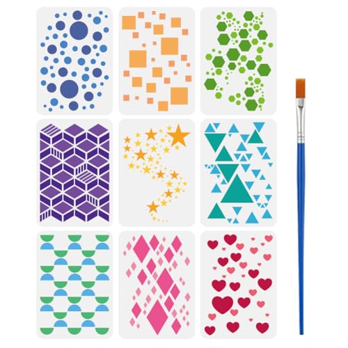 Pochoir pour dessin géométrique grand format pour réussir vos motifs sans bavure