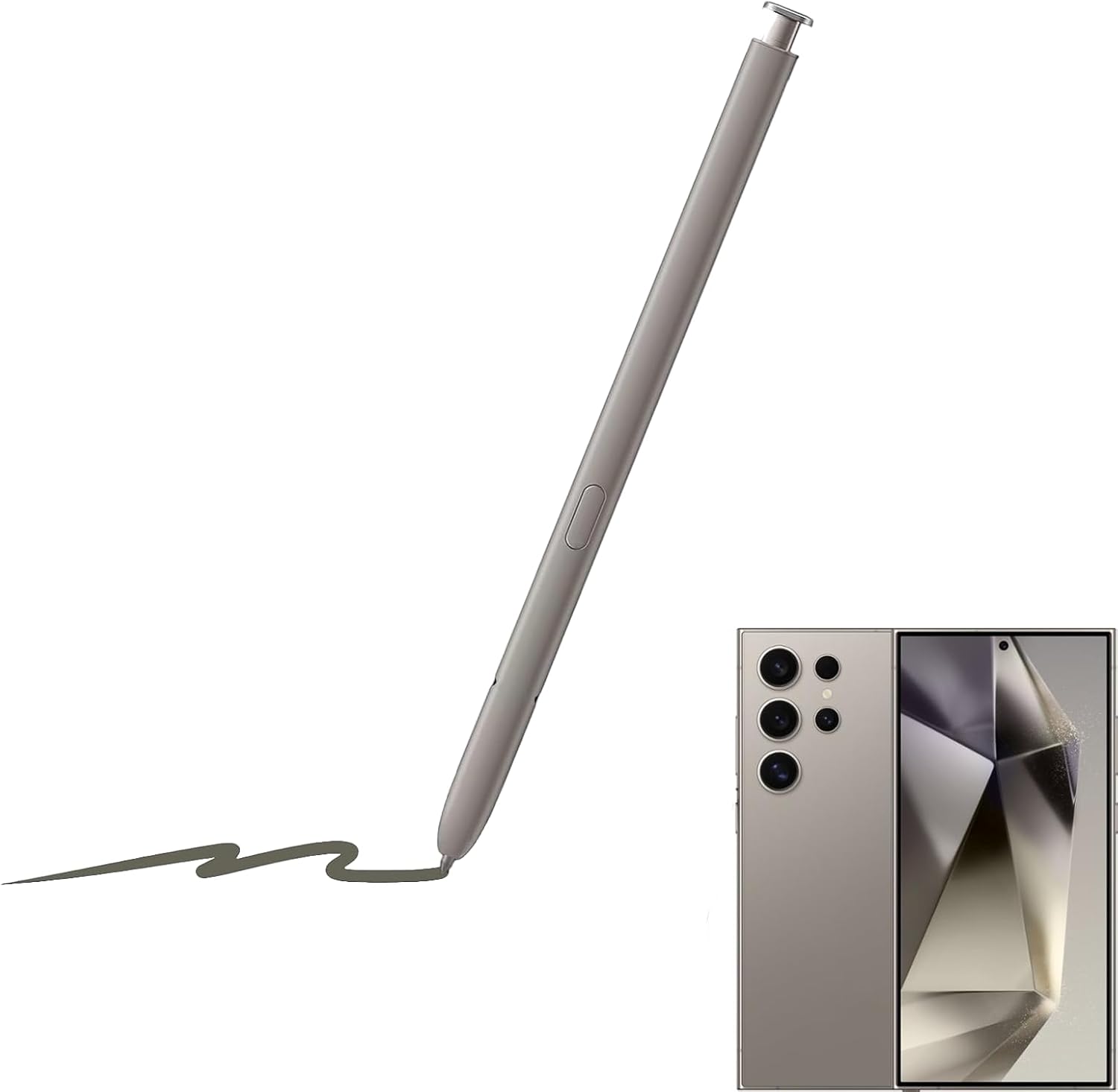 S24 Ultra S Pen for Samsung Galaxy S24 Ultra S Pen Replacement, EJ-PS928BJEGUS, US Version,for Galaxy S24 Ultra Stylus Pen withBluetooth, Light Gray