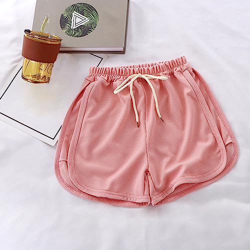 Boys Girls Summer Active Jogger Shorts Athletic Shorts Elastic Waist Pull On Baggy Short Sweatpants with Pockets4