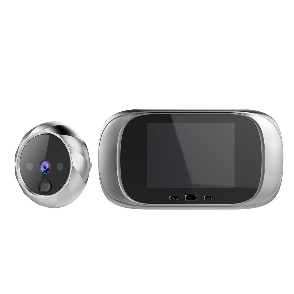 2,8 pollici 6 mesi di tempo standby video campanello spioncino (argento)