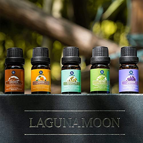 Lagunamoon Premium Essential Oils Set, 20 Pcs Pure Natural Aromatherapy Oils Lavender Frankincense Peppermint Rose Rosemary Sandalwood - Thumbnail 4