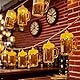 Bierkrug Led Lichterkette Batterie mit Timer, 2M 10 LED Bier Sommer Lichterketten Batteriebetriebene, Oktoberfest Deko Lichterkette Innen Außen, Lichterketten für Bar, Sommerparty, Oktoberfest Party