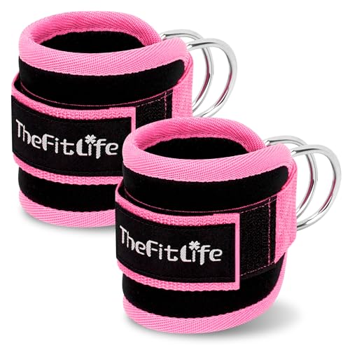 TheFitLife アンクルストラップ お尻 トレーニング 美尻 ケーブルマシン アタッチメント お尻筋トレ アンクルバンド 足首ストラップ 2個セット
