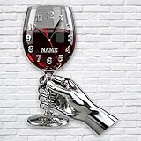 WERWAES Orologio da Parete Personalizzato Moderno, Design 2D con Nome e Temi Vari, Decorazione Murale per Casa, Ideale per Compleanni e Natale