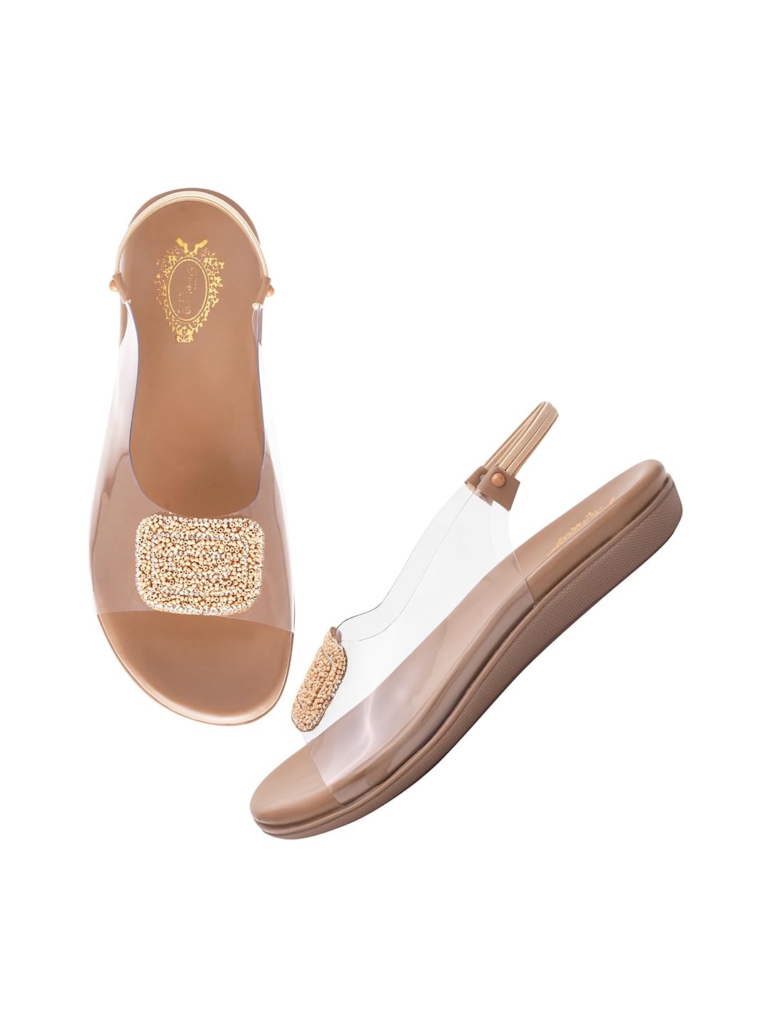 Shoetopia Womens Girls-SND-154 Flat Sandal-5 Kids UK (Girls-SND-154-Beige)-EU38 (B0D4VR6NY5) Amazon Price History, Amazon Price Tracker