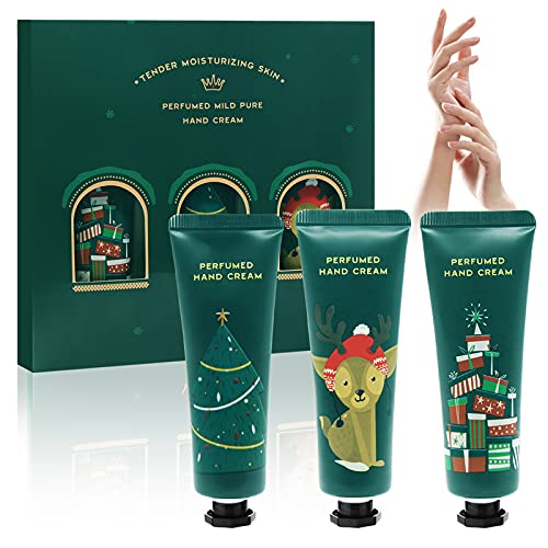 Conjunto de creme de mãos, conjunto de presente de creme de mãos Natal, hidratante da mão creme, Nourish and Deeply moisturize Rough Hands, Natal conjuntos de presentes ideais para mulheres 3 * 30 ml