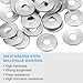 PATIKIL 304 Stainless Steel Flat Washers, 100 Pack M6x18mm Belleville Spring Disc Washer Conical Knurled Metric Gasket for Automotive Industrial Construction