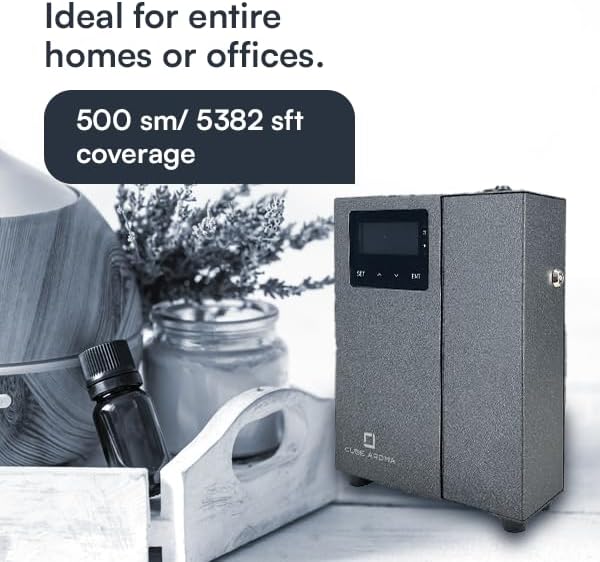 Miniatura 3 de CA-500S Difusor negro con fragancia - Difusor de aromaterapia - Difusor de aceite esencial de montaje en pared - Control WiFi y BT - Carcasa rígida