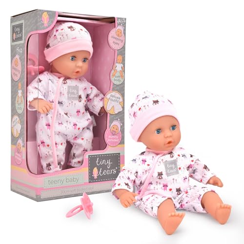 John Adams | Tiny Tears - Teeny Baby - 30cm soft bodied doll: One of the UKs best loved doll brands! | Nurturing Dolls | Ages 10m+