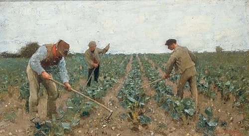 Impression prints George Clausen biner la terre decoration salon 60x90cm