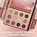 SELESTIA BEAUTY Nude Eyeshadow Palette Her Majesty – 12 High Pigment, Blendable Shades – Long-Lasting & Smudge-Proof – Matte, Satin, Shimmer & Glitter Finishes – 0.47 oz