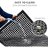 Commercial Rubber Floor Mats 3FT x 5FT Anti-Fatigue Rubber Matting with Drainage Holes Heavy Duty Doormat for Restaurant Industrial Garden Bar Bathroom Indoor Outdoor Wet Area